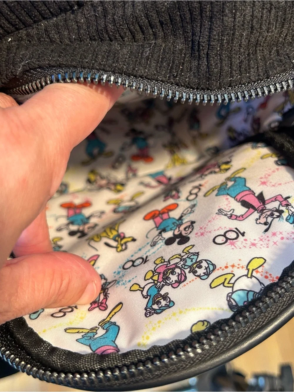 Disney 100 years corduroy mickey loungefly bag